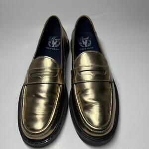 Cole Haan Pinch Maine Classic Gold Loafers Women’s Size 7.5